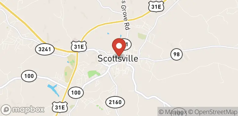 Map of 113 E Public Sq, Scottsville, KY 42164